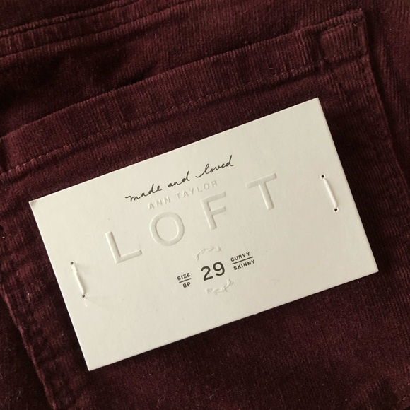 LOFT Curvy Skinny Corduroy Pants - Picture 8 of 16